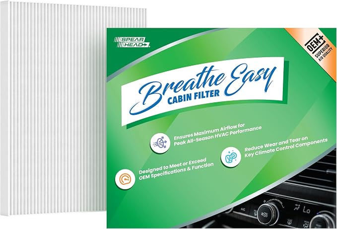 Spearhead OEM+ Particulate Breathe Easy Cabin Filter | Fits 2017-24 Pacifica