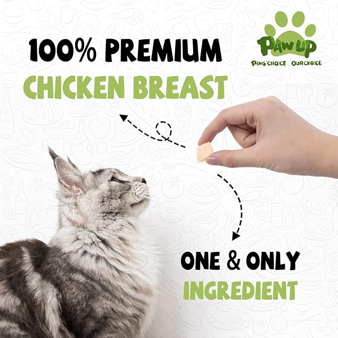 Freeze Dried Chicken for Dogs Cats, High Protein Raw Dog Food Topper, Single Fresh Ingredient Treats, 4.6oz, Rawhide Free