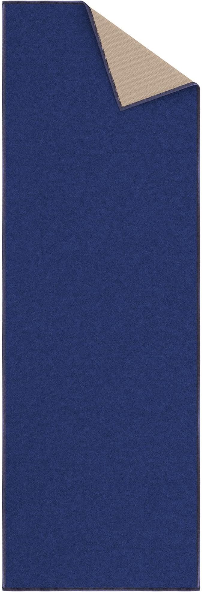 Ottomanson Hallway Runner Rug 20" x 59" Non Slip Solid Area Rugs Easy to Clean