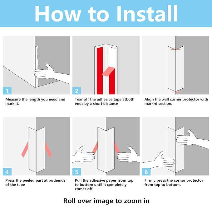 6pcs 57"L*0.98"W Aluminum Self-Adhesive Wall Corner Protectors, Wall Furniture