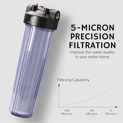 Airthereal Whole House Water Filter Housing, Sediment Filters