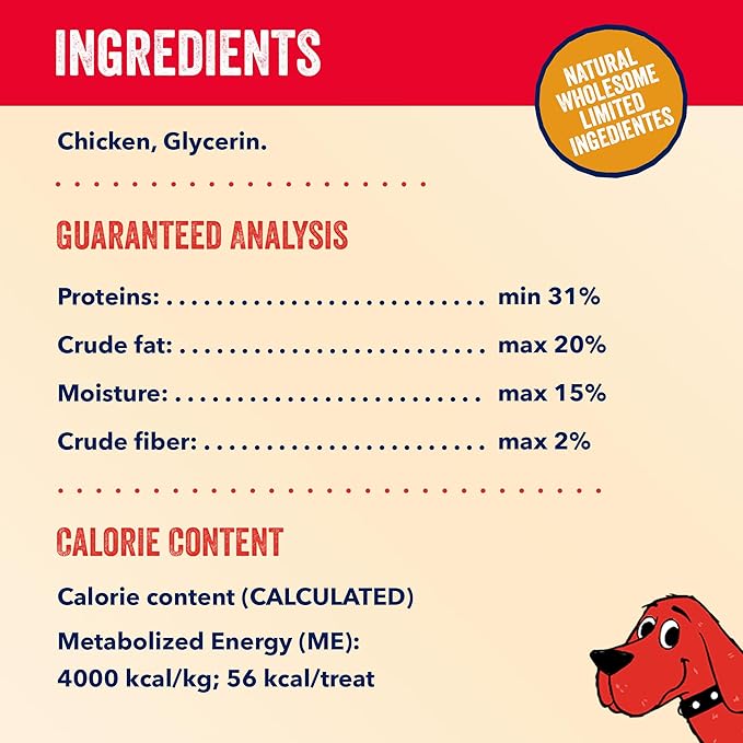 Chicken Jerky Dog Treat Chicken Strips Dog Jerky Treats for Dogs Canine Snacks Natural Canine high Protein Grain Free Snacks for Small and Large Dogs 6 oz