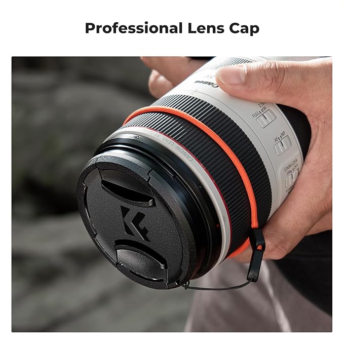K&F CONCEPT 40.5mm Black Diffusion 1/4 Filter + Lens Cap, Mist Cinematic Effect