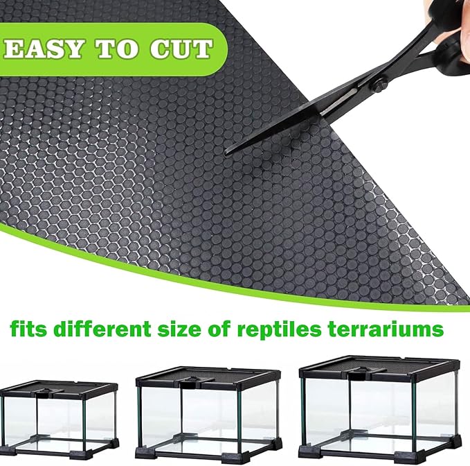Bearded Dragon Tank Accessories, Non-Adhesive Reptile Carpet Bedding Substrate for Terrarium, Reptile Mat Terrarium Liner Tank Flooring for Leopard Gecko, Snake, Lizard and Tortoise, 18x40 in