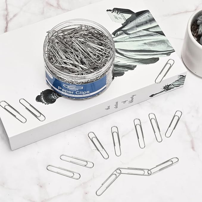 Jumbo Paper Clips,Large PaperClips,320 Pcs Paperclip,Extra Large Paper Clips for Paperwork,Home, School and Office Supplies.