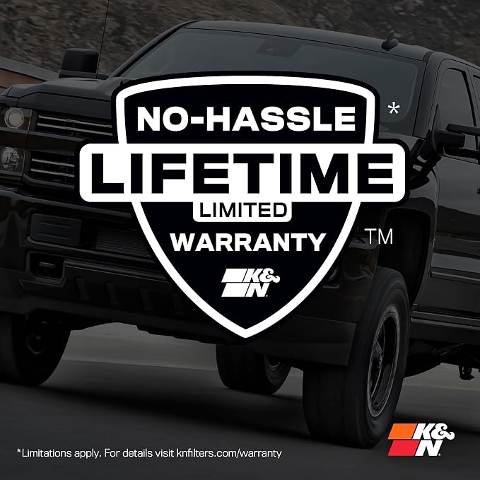 K&N High-Flow Original Lifetime Engine Air Filter: Increase Power: Premium