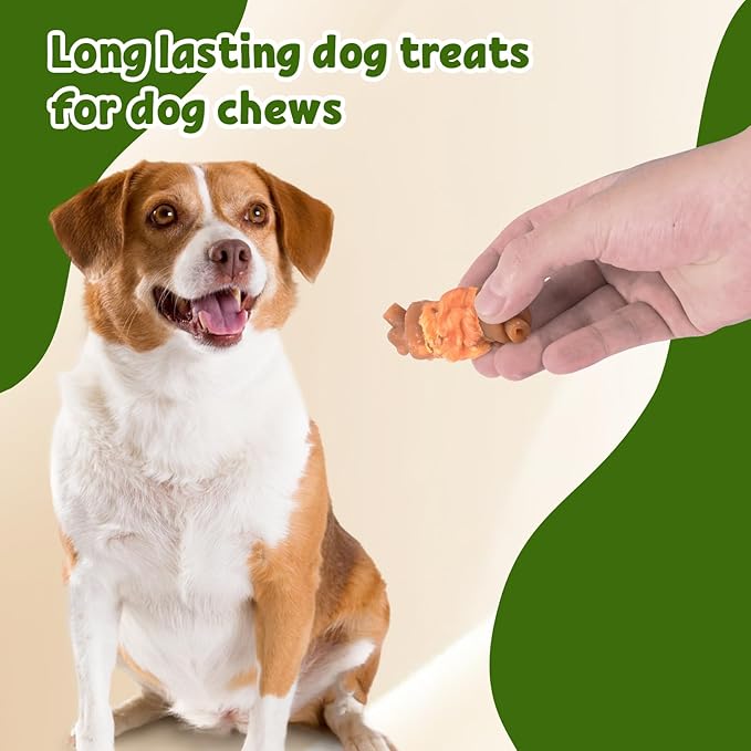 Dog Chewing Bone Chicken Wrapped Cranberry Peanut Butter Bone Dog Treat Snacks Teeth Cleaning 2.5" 227g