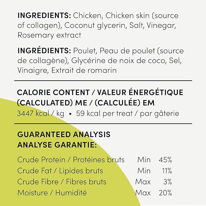 CRUMPS NATURAL Chicken Collagen Jerky 5.4oz, Dog Treats