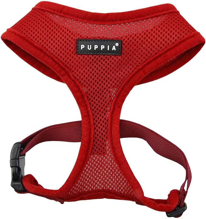 Puppia Soft Dog Harness, Wine, Small (PDCF-AC30-WN-S)