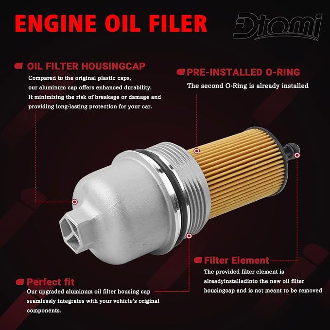 Aluminum Engine Oil Filter Housing Cap