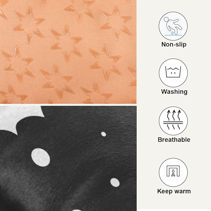 Halloween Bats Pet Bed Cute Dog Bed Mat Absorbing Non Slip Pad Pet Sleeping Mat for Small, Medium, and Large Dogs Puppy Cat 24 in x 18 in