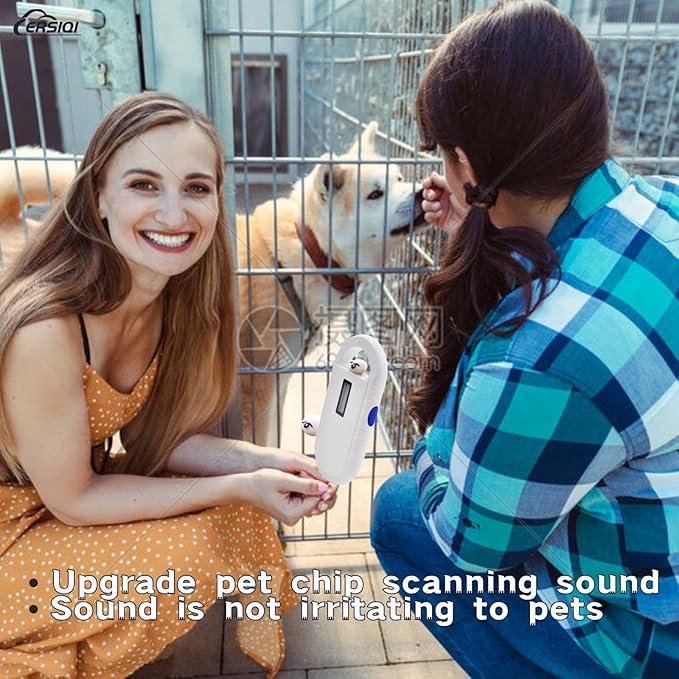 Pet Microchip Scanner Pet Trace Animal chip Reader for Dogs and Cats (Dual Frequency Rechargeable One Click Export of Data to PC) Supports ISO11784/ISO11785,FDXB,ID64 RFID PET160