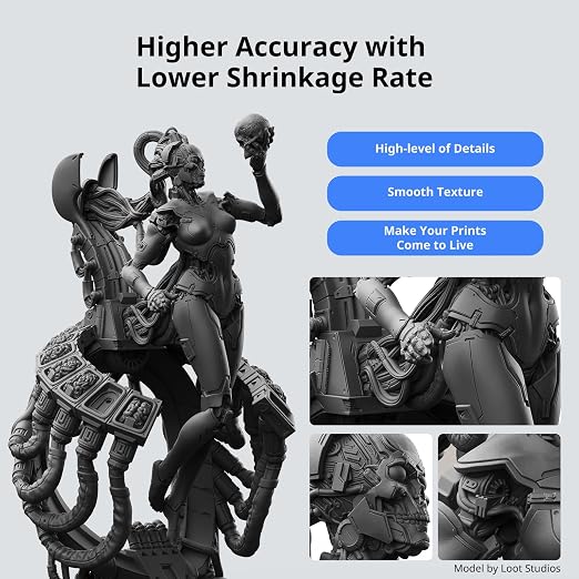 ANYCUBIC ABS-Like Resin 3.0, Upgraded 14K 3D Printer Resin