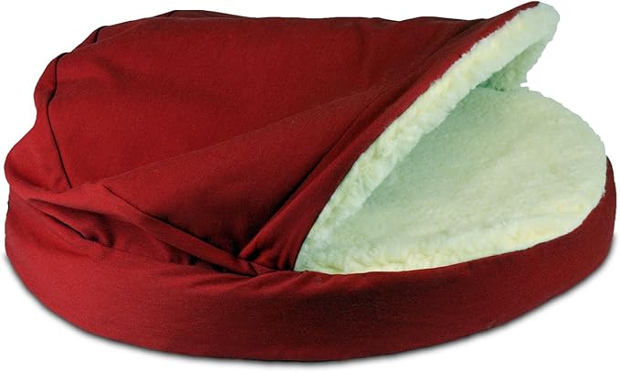 Snoozer Orthopedic Cozy Cave Pet Bed, Large, Red