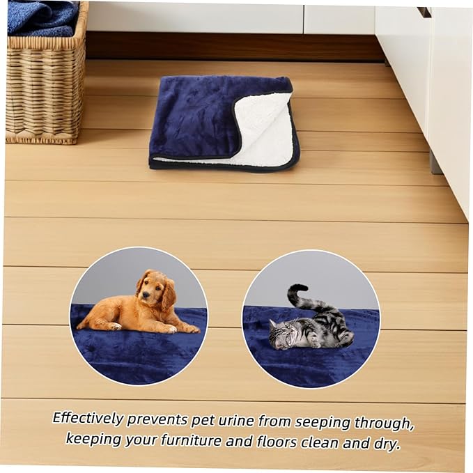 HANABASS Thick Pet Blanket Dog Blanket for Bed Dog Mat Soft Throw for Furniture Couch Sofa