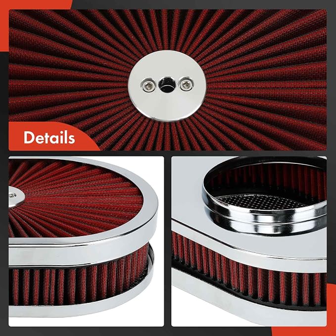 A-Premium Universal Air Cleaner Filter Assembly