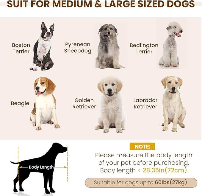 Elevated Dog Sofa with Backrest and Armrests, Button Tufted Dog Couch Bed with Soft Cushion for Medium Dogs, Stylish Lounging Bed Pet Couch Chair, 60Lbs Weight Capacity, Dark Gray