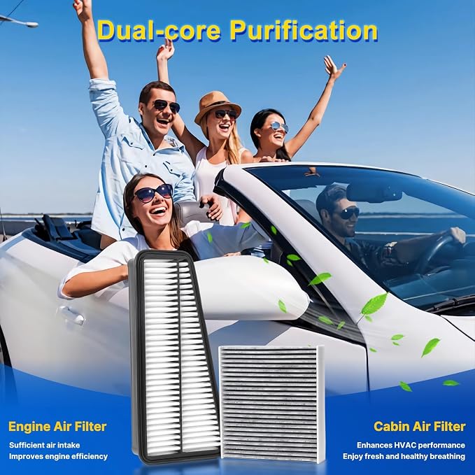 Cabin & Engine Air Filter Kit for 2005-2015 Tacoma 4.0L