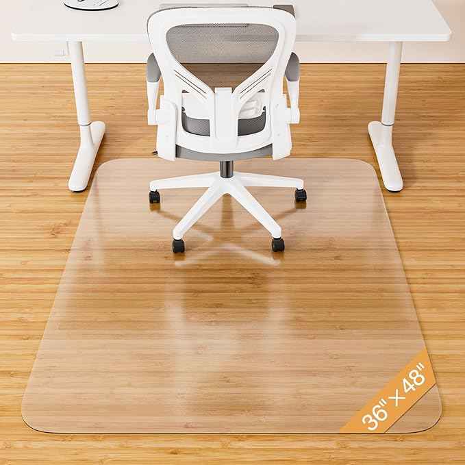 Office Chair Mat for Hardwood Floor, Heavy Duty Non-Slip Chair Mat for Rolling