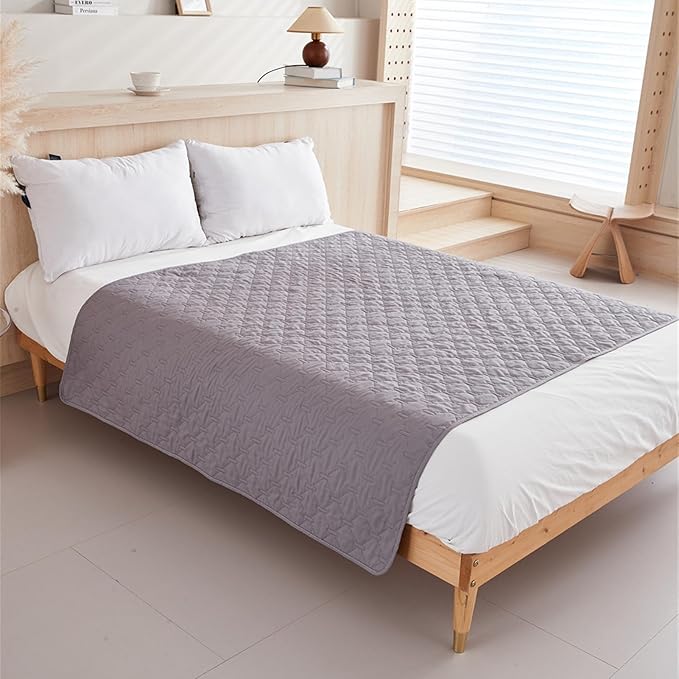 GIBZ Waterproof Dog Bed Blanket Cover Anti Slip Pet Furniture Protector Washable Large Washable Quilted Mat for Indoor, Khaki, 200x200cm