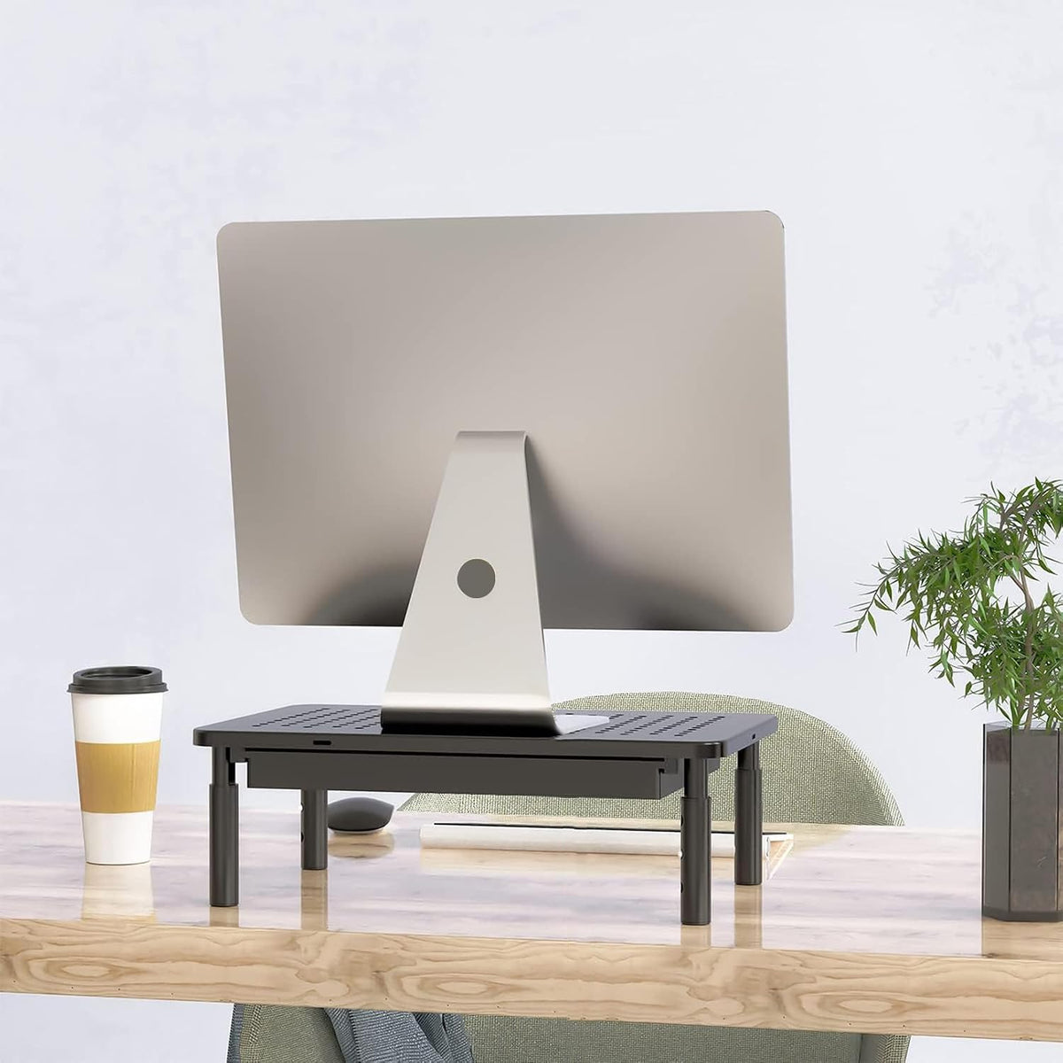 WALI Computer Monitor Stand with Storage