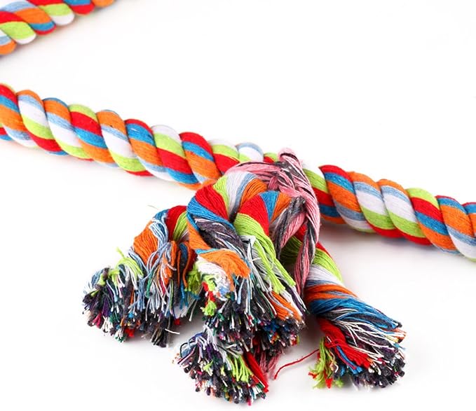 KinTor Medium Triangle Rope Swing Bird Toy Parrot Cage Toys Cages Conure African Grey