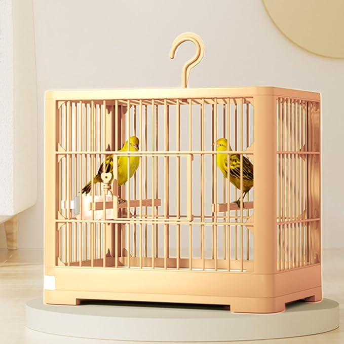 2025 New Carry Cage for Parakeet Portable 30x23x26cm Bird Travel Carrier Cage with Pull Out Tray Hook Handle Easy Transport Install for Various Birds Macaws Sparrow Conures Cockatiels