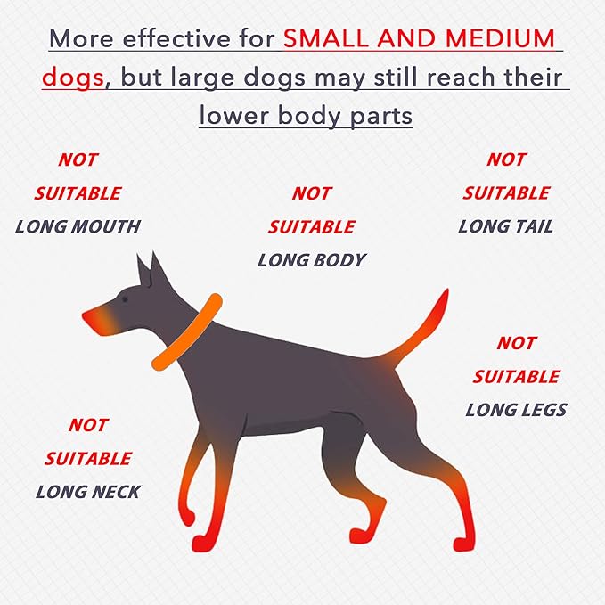 IDOMIK Dog Recovery Collar, Waterproof Soft Dog Cone After Surgery, Comfy Protective Elizabethan Collar Alternative for Dogs Cats, Adjustable Pet Neck Donut Cone Anti-Licking Biting Wounds,Navy,L