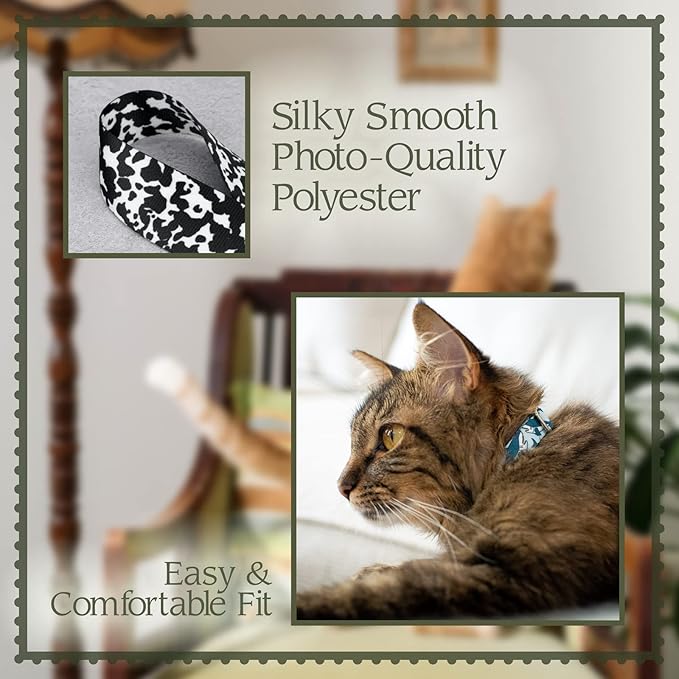 Country Brook Petz - Tie Dye Stripes Cat Collar - Groovy Collection Featuring Far Out Designs
