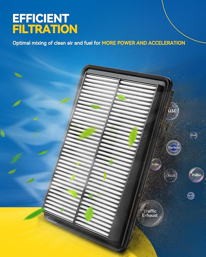 PHILTOP Engine Air Filter, CA12075 Compatible