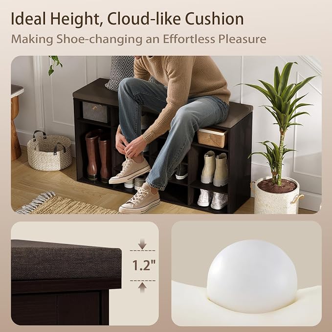 DINZI LVJ Shoe Storage Bench