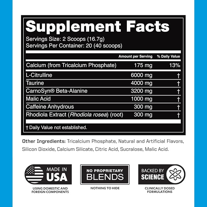 Outwork Nutrition Preworkout for Men & Women