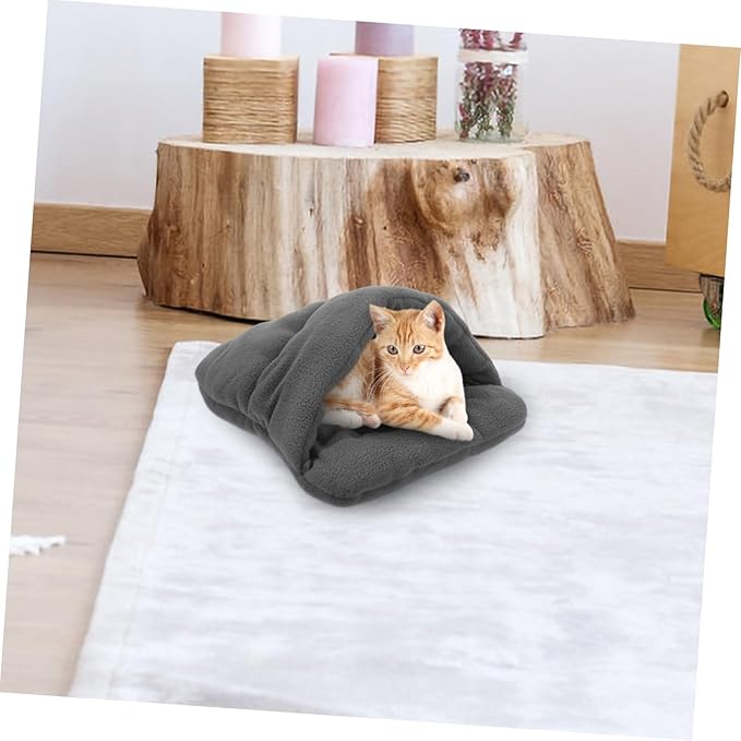 Sosoport Cushion Pet Bed for Puppy Cat Kitten Dog Rabbit Guinea Pig Cozy Warm Ventilated Nest Dog Bed Furniture Grey