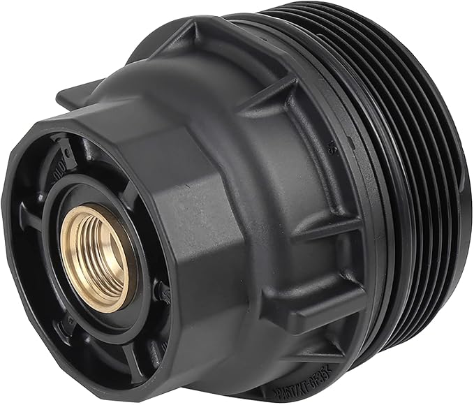 X AUTOHAUX Black Car Oil Engine Filter Housing Cap Cover Assembly 15620-36020