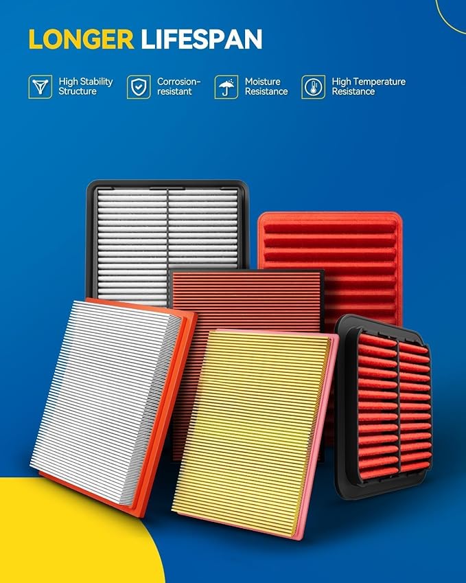 PHILTOP Engine Air Filter, CA11501 Compatible