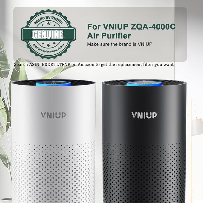 𝐍𝐞𝐰𝐞𝐬𝐭 Air Purifiers for Home Bedroom up to 800 ft², VNIUP H14 HEPA Room Air Purifiers for Bedroom with Fragrance Function, with Sleep Mode Air Cleaner for Pet Dander Odor Dust Smoke, ZQA-4000C