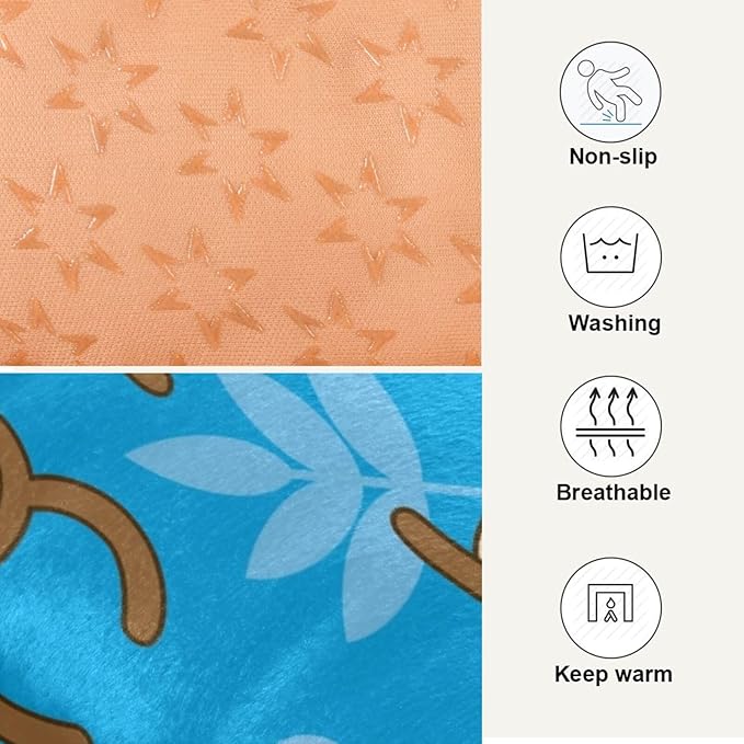 Pet Bed Monkey Banana Dog Bed Mat Absorbing Non Slip Pad Pet Sleeping Mat for Small, Medium, and Large Dogs Puppy Cat 36 in x 24 in