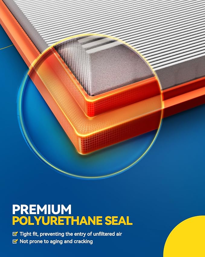 PHILTOP Engine Air Filter, CA12967 Compatible