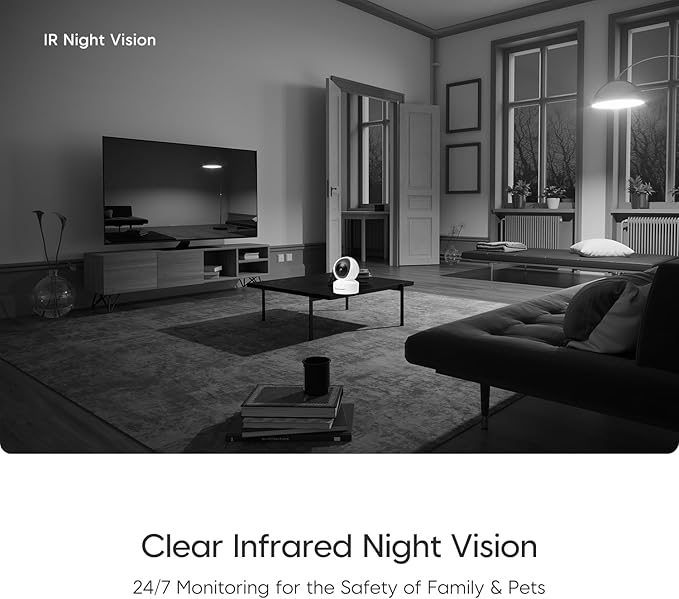 VSTARCAM 2K Indoor Security Camera, 3MP Pet Camera with Phone App, 360° Pan/Tilt Dog Camera for Home Security, AI Human Detection, Color Night Vision, 2-Way Audio, Support 256GB SD Card, 2.4G WiFi