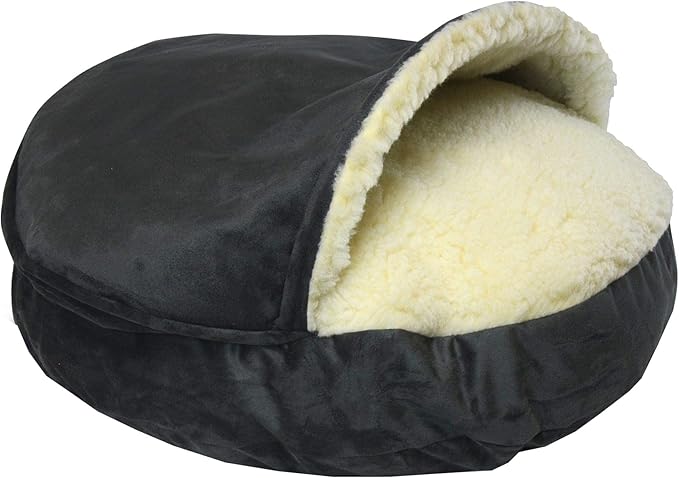 Snoozer Luxury Orthopedic Cozy Cave Pet Bed, Large, Anthracite