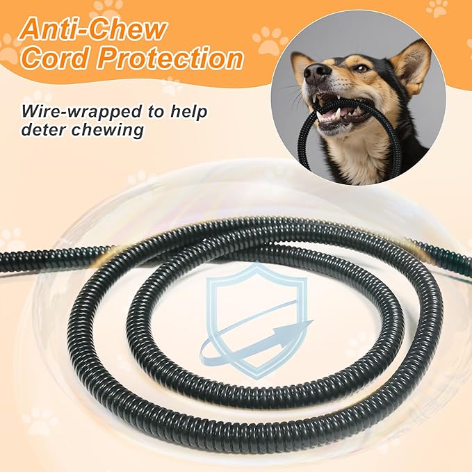 Dog Heating Pad，47×30 in Waterproof PVC Large Heating Pad for Dogs，Smart Thermostat Heated Dog House，Reinforced Interface + Wire Rope Whelping Box for Dogs,Plush Fabric Cover-Apricot