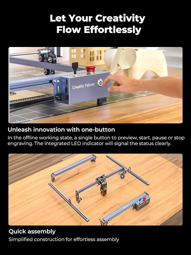 Creality 10W Laser Engraver, Falcon Pro