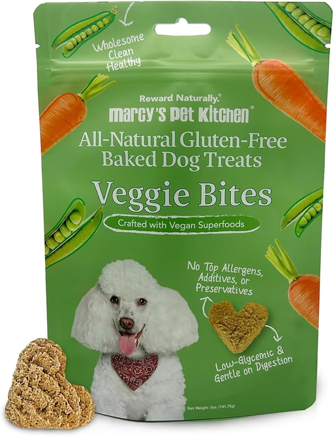 Marcy's Pet Kitchen-Diabetic Dog Treats-Vet Recommend-No Preservatives - Crunchy, Superfoods, All Natural-Vegan Homemade,-Gluten Free-for Sensitive Stomachs-Made in The USA Only.
