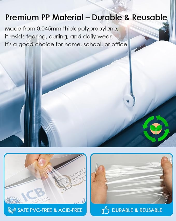 KTRIO 600 Pack Sheet Protectors 8.5 x 11 inch, Clear Page Protector for 3 Ring Binder, Plastic Sleeves for Binders, Top Loading Paper Sheets Document Sleeve Letter Size, Office & Home
