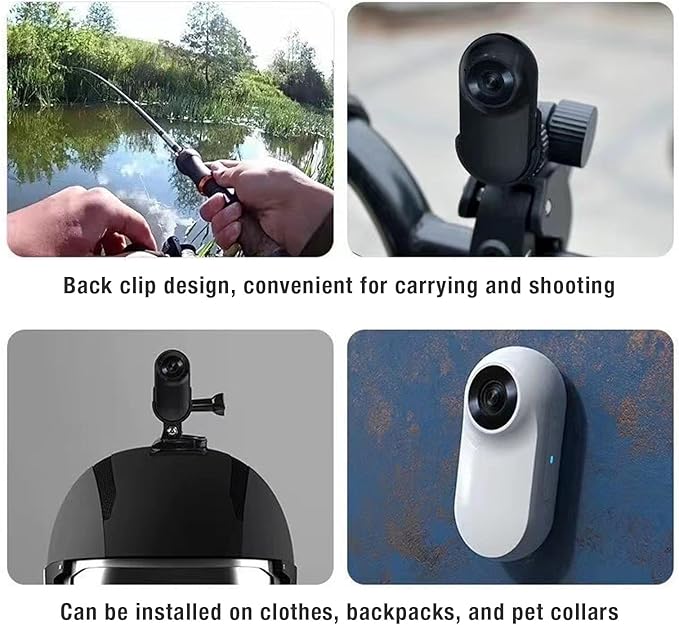 Cat Camera Collar, HD 1080P Dog Collar Camera, 120° Wide Angle Lens, Mini Body Camera Action Camera for Dogs Cats Present Indoor Outdoor, OTG Support (Black)