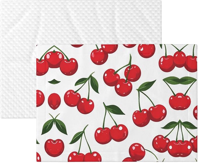 Cherry Print Soft Plush Pet Blanket, Washable Dog Blanket, Cat Fleece Throw, Puppy Bed Crate Mat & Sofa Couch Protector - Small