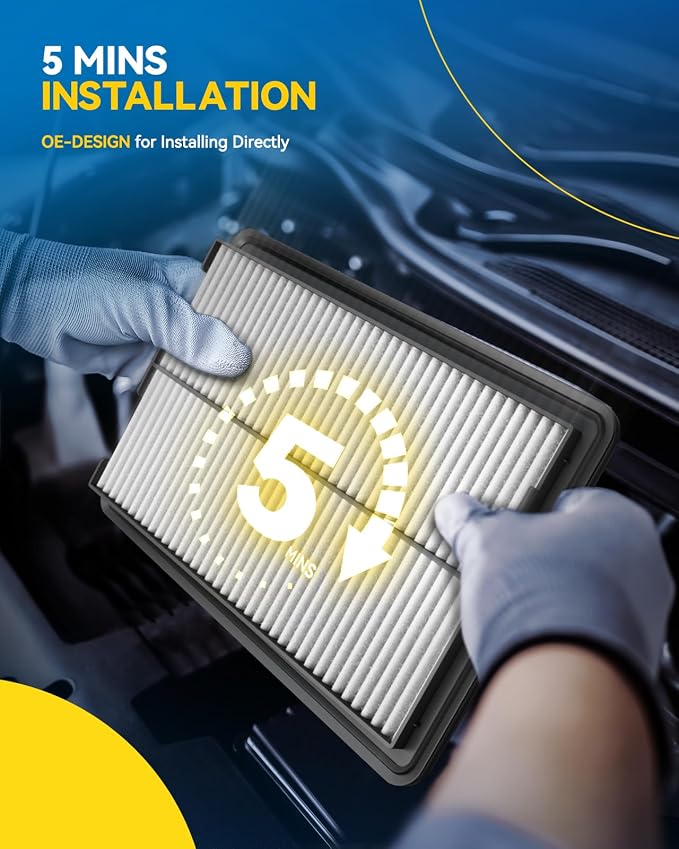 PHILTOP Engine Air Filter, CA12075 Compatible