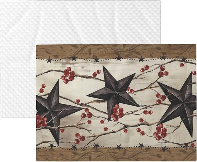 Western Star Blanket for Dog Cat - Rustic Boho Throw Blanket 30x20 Star Pet Blanket for Couch Sofa Bed