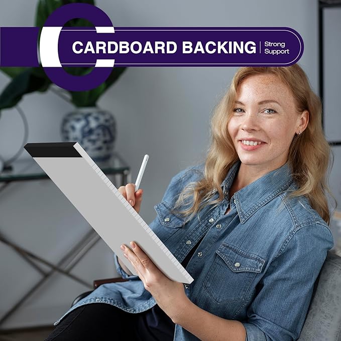 6 Pack Legal Pads 8.5 x 11 College Ruled 300 Sheets Note Pads 8.5 x 11 Notepads Perforated Writing Pads 8.5 x 11 Pads of Paper Lined White Paper, 50 Sheets per Notebook for Office & School Supplies