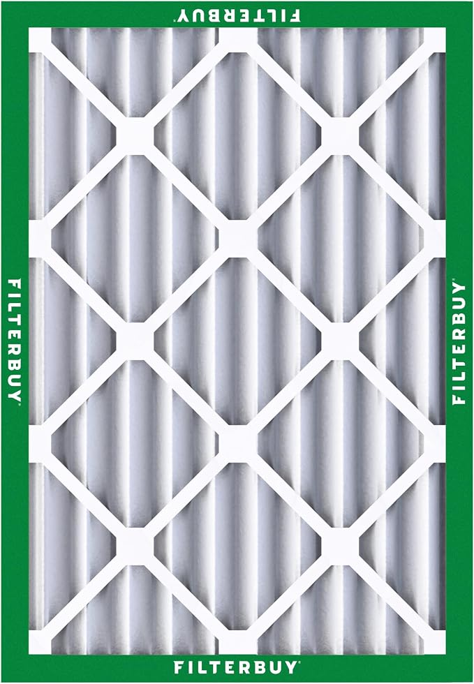 Filterbuy 22x28x4 Air Filter MERV 8 Essential Dust & Allergy Defense,